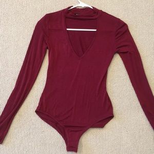 KENDALL AND KYLIE RED BODY SUIT